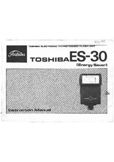 Toshiba 30 ES manual. Camera Instructions.